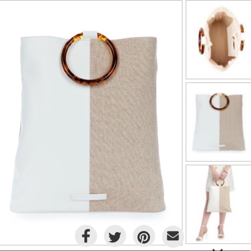 FRENCH CONNECTION Dante Editor Ring Handle Tote